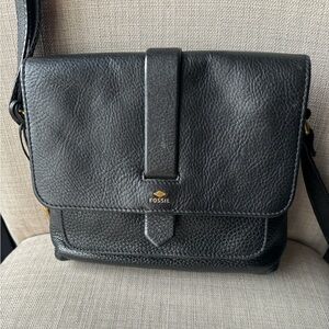 Fossil Crossbody Black Leather